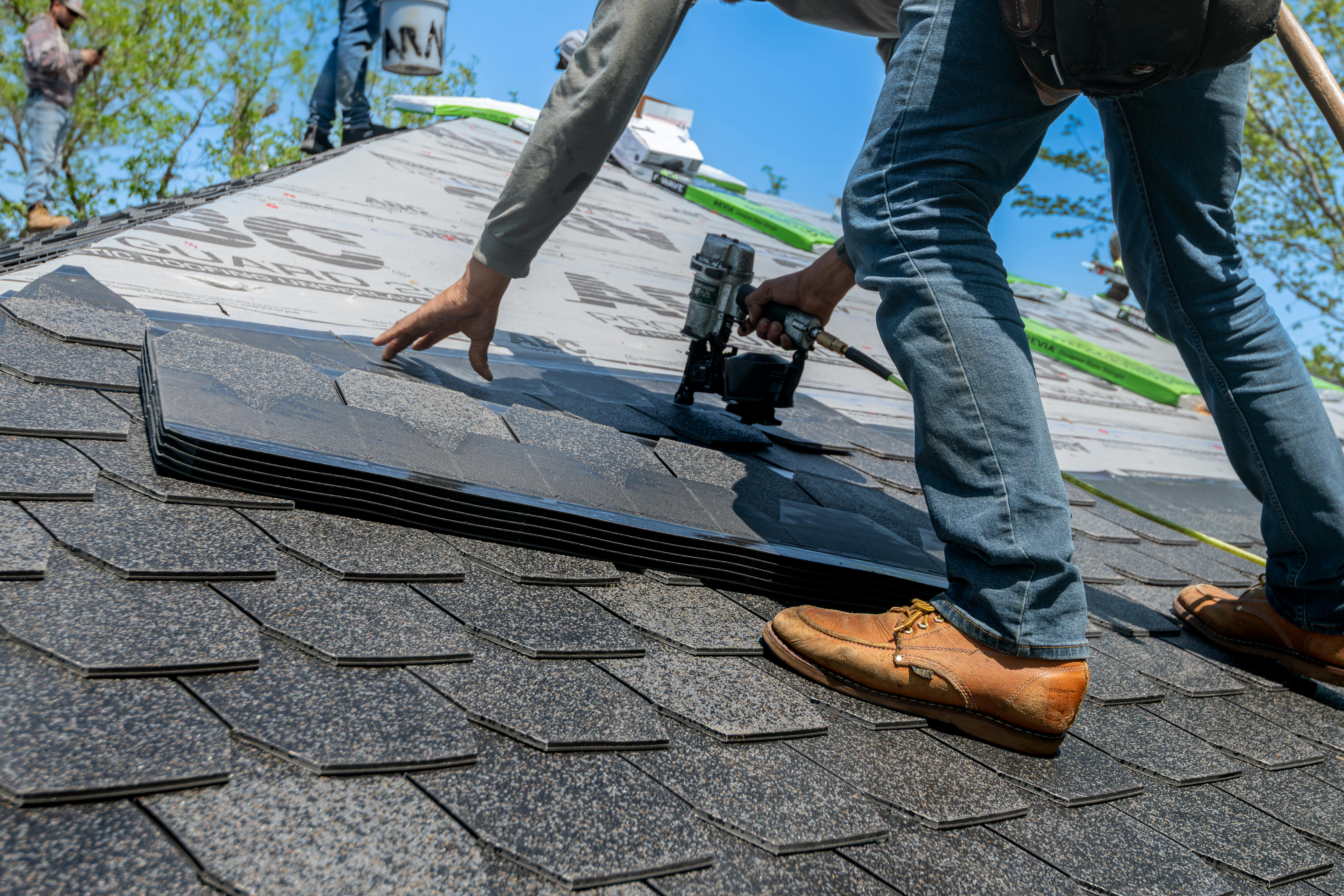 Roof repair work